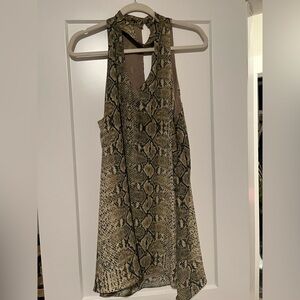 Impeccable Pig snake-skin dress